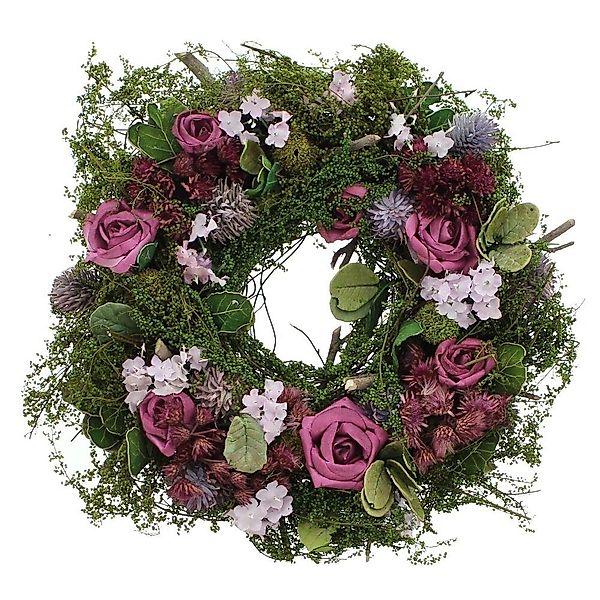 Home-trends24.de Dekokranz Rose Blüten Kranz Türkranz günstig online kaufen