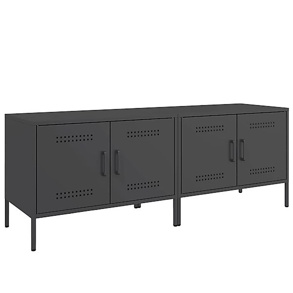 vidaXL TV-Schränke 2 Stk Schwarz 68x39x50,5 cm Stahl 842935 günstig online kaufen