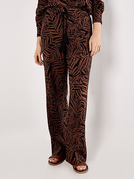 Apricot 7/8-Hose Blattdruck-Hose, mit Gummibund günstig online kaufen