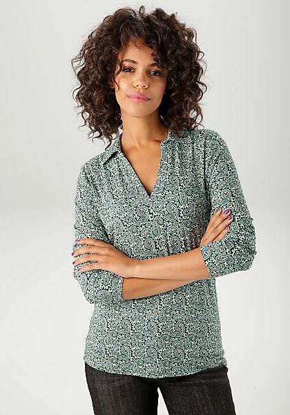 Aniston CASUAL Shirtbluse mit farbharmonischem Paisley-Muster günstig online kaufen