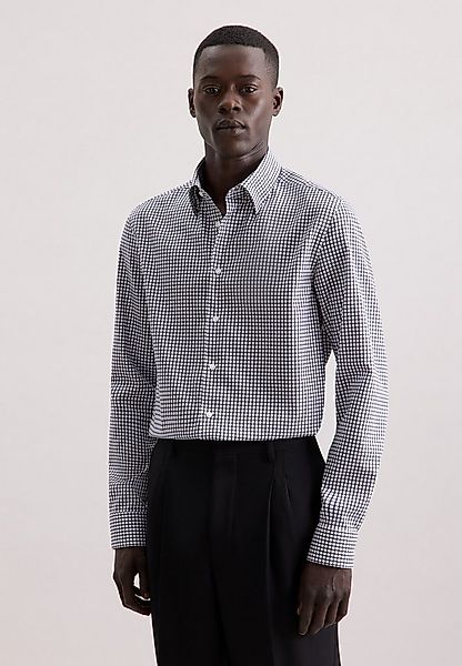 seidensticker Businesshemd Schwarze Rose Slim 1/1 Covered-Button-Down-Krage günstig online kaufen