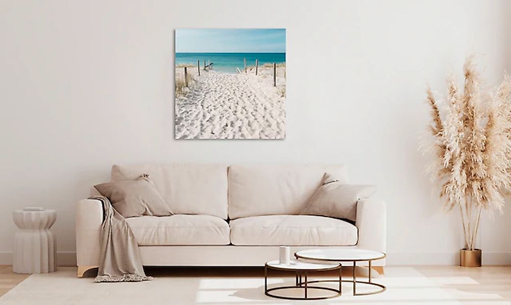 queence Acrylglasbild »Ethos«, Strand-Himmel-Düne-Deutschland-Gräser-Meer-M günstig online kaufen