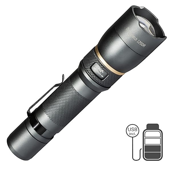 LED's Work Akku-Taschenlampe 1200lm 5000K IPX7 dimm- und zoombar günstig online kaufen