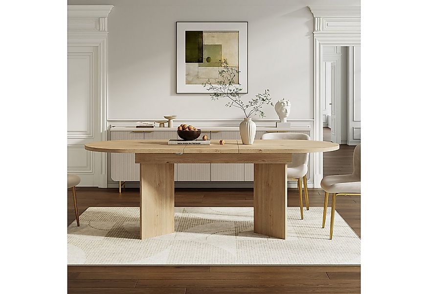 Flieks Esstisch (Länge 120-160/T80/H75,5 cm, 1-St., 1 Tisch), ausziehbarer günstig online kaufen