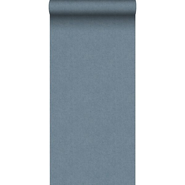 Sanders & Sanders Tapete Leinen-Optik Graublau 53 Cm X 10 M - 640038 günstig online kaufen