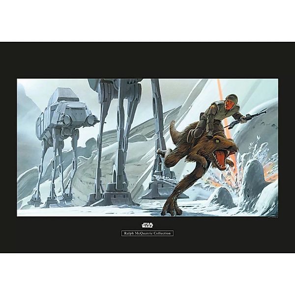 KOMAR Wandbild - Star Wars Classic RMQ Hoth Battle Ground - Größe: 70 x 50 günstig online kaufen