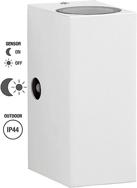 TRANGO LED Außen-Wandleuchte, Helligkeitssensor, 8013-SSWL LED günstig online kaufen