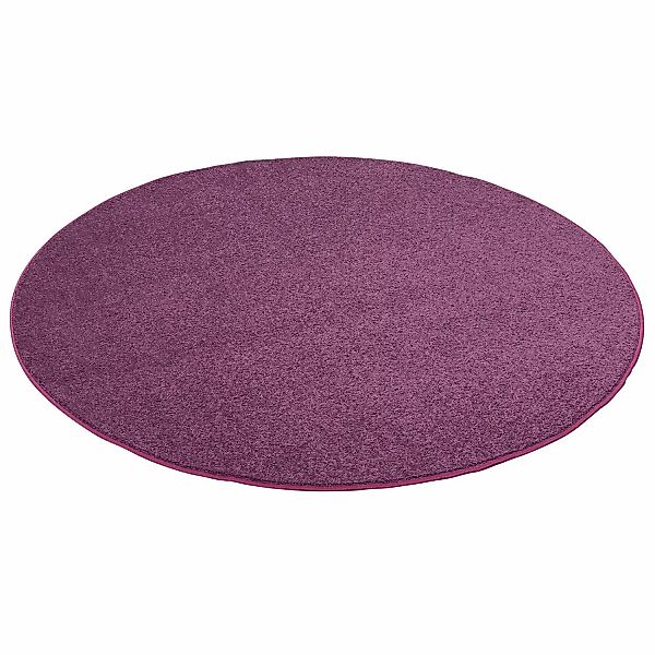 Snapstyle Hochflor Velours Teppich Luna Lila 100cm Rund günstig online kaufen