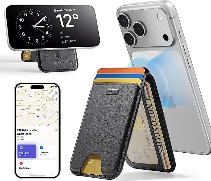 ESR Mini Geldbörse Geo Magnetic Wallet Stand für Karten (mit "Wo ist?" Funk günstig online kaufen
