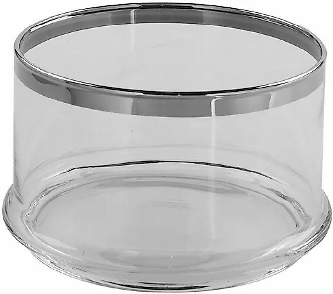 Fink Servierschale »PLATINUM« 1 Stk. aus Glas mit handbemalter Platinumaufl günstig online kaufen