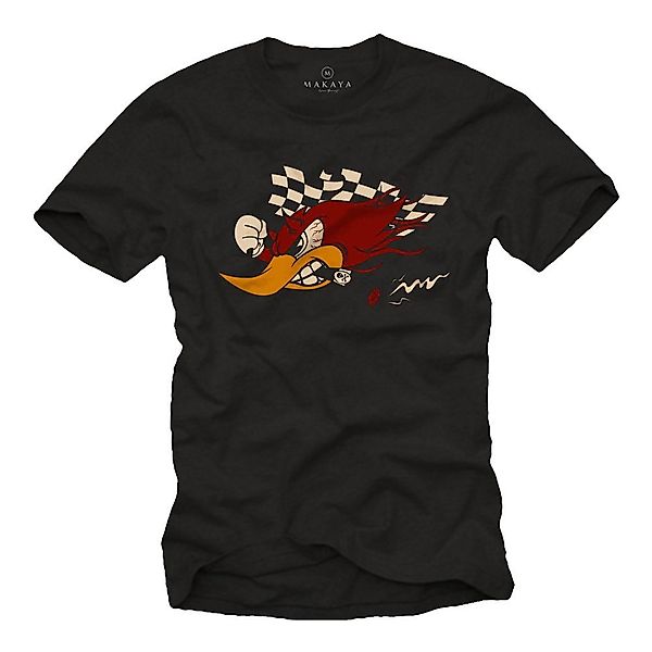 MAKAYA T-Shirt Herren Lustig Cool Motorrad günstig online kaufen