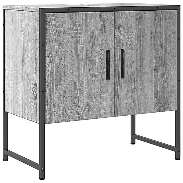 vidaXL Waschbeckenunterschrank Waschbeckenschrank Grau Sonoma 60x33x60 cm H günstig online kaufen