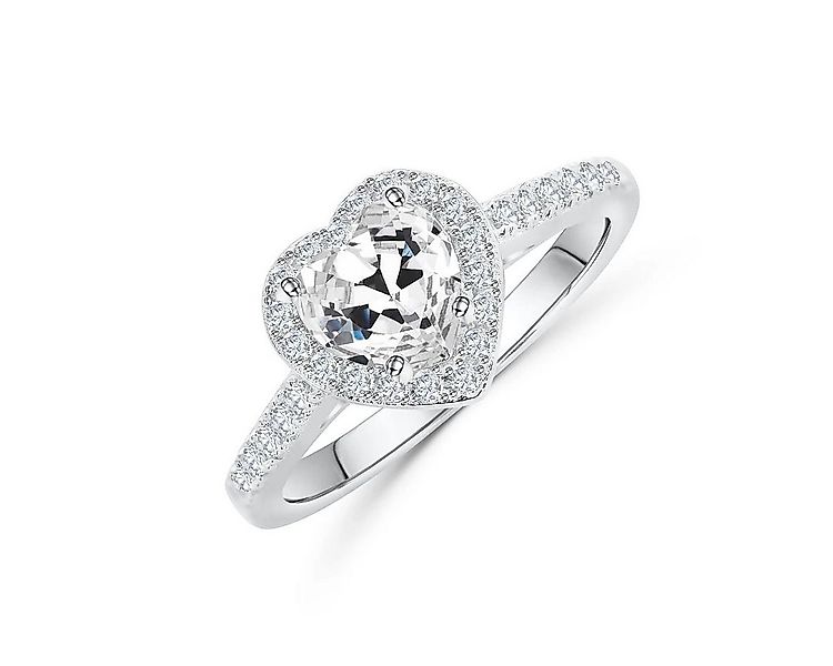 Lisandra Scott Silberring Ring aus 925 Sterling Silber mit Herzen Zirkonia günstig online kaufen
