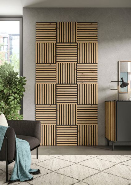 INOSIGN Wandpaneel "Silencio, 4er Set, quadratisch je 40 x 40 cm, inkl. 4 A günstig online kaufen