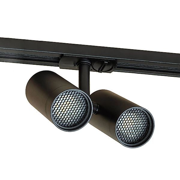 Lindby Stromschienenleuchte Linaro 10031688 Modern in Schwarz aus Aluminium günstig online kaufen