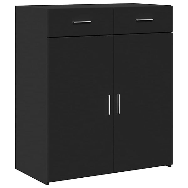vidaXL Sideboard Schwarz 80x42,5x93 cm Holzwerkstoff 3281470 günstig online kaufen