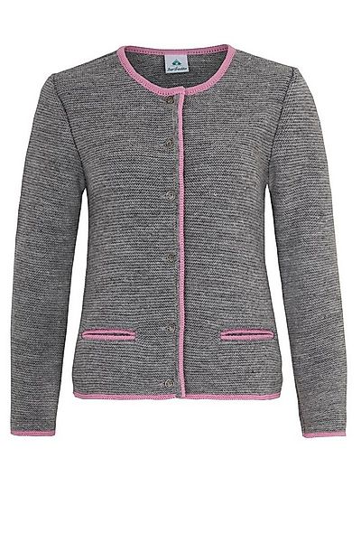 Isar-Trachten Trachtenstrickjacke Trachten Strickjacke - TAHNEE - dunkelbla günstig online kaufen