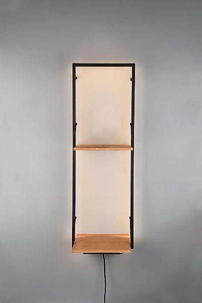 MIRRORS AND MORE Wandregal "Leonie", (1 St.), mit integriertem LED Backligh günstig online kaufen