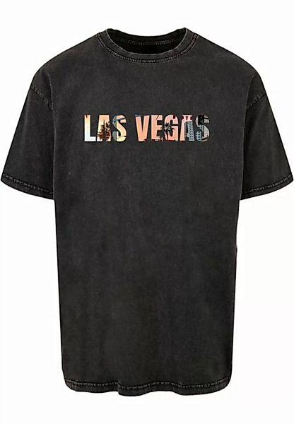 Merchcode T-Shirt Merchcode Herren Las Vegas X Acid Washed Heavy Oversize T günstig online kaufen