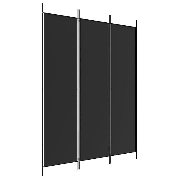 furnicato Raumteiler 3-tlg. Paravent Schwarz 150x200 günstig online kaufen