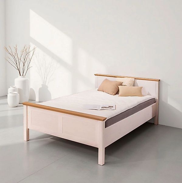 Inter Link Massivholzbett "Bett Maluno" Kiefer Massiv, ohne Lattenrost, 90/ günstig online kaufen