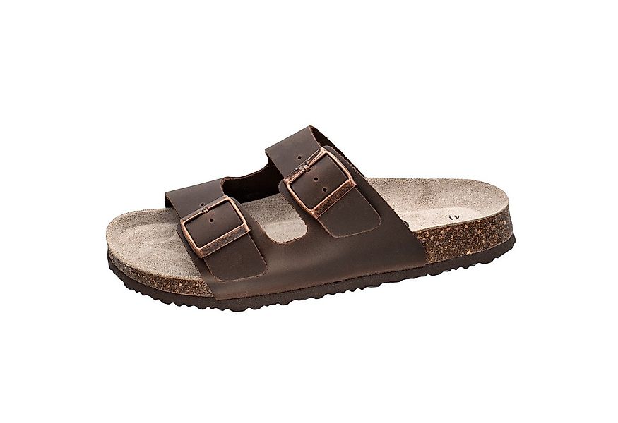 Fischer-Markenschuh Bruno Pantolette aus Leder, mit gepolstertem Lederfußbe günstig online kaufen