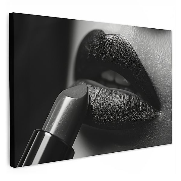 OneMillionCanvasses® Leinwandbild Frau - Lippenstift - günstig online kaufen