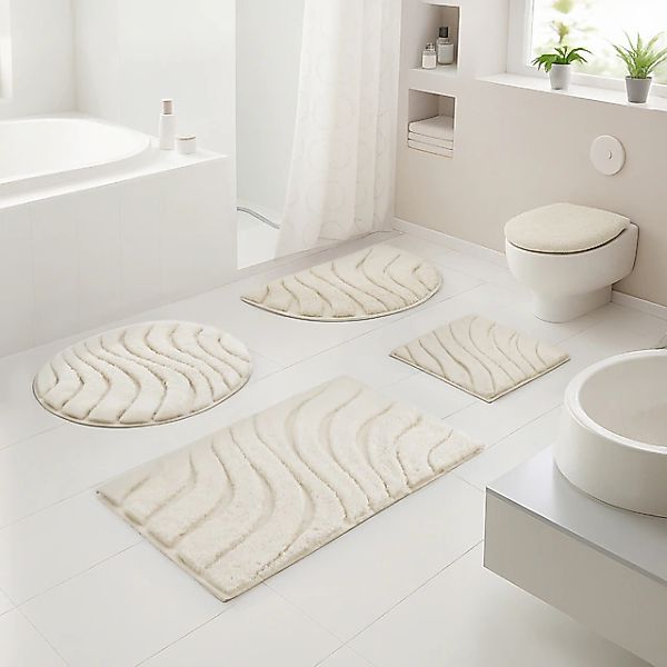 OTTO home Badematte »Levii, Badvorleger, Badezimmer Teppich, sehr weich«, r günstig online kaufen