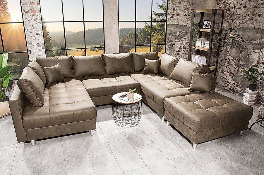 riess-ambiente Wohnlandschaft KENT 305cm taupe / günstig online kaufen
