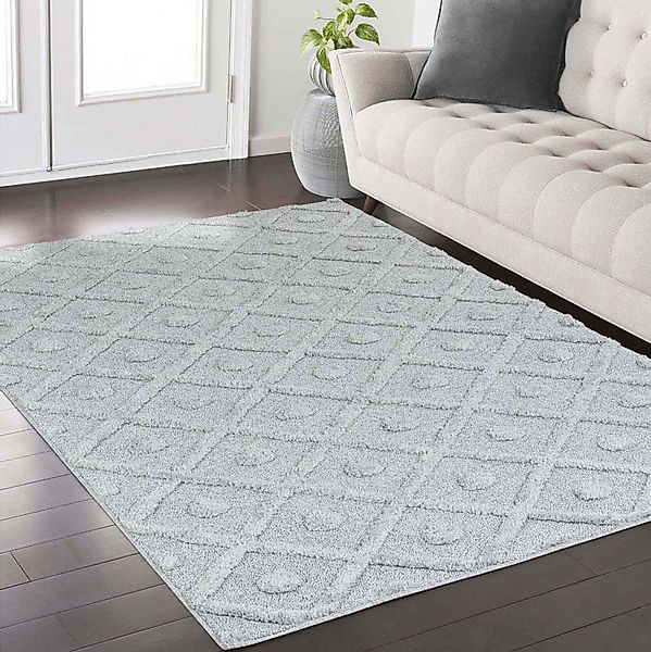TaraCarpet Designteppich Designerteppich Tokio hoch-tief Struktur günstig online kaufen
