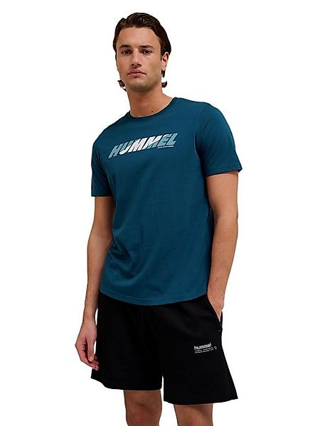 hummel T-Shirt hmlGRAPHIC Bold Logo Tee (Baumwolle) blau Herren günstig online kaufen