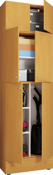 VCM Mehrzweckschrank Holz Besenschrank Staubsauger Putzschrank günstig online kaufen