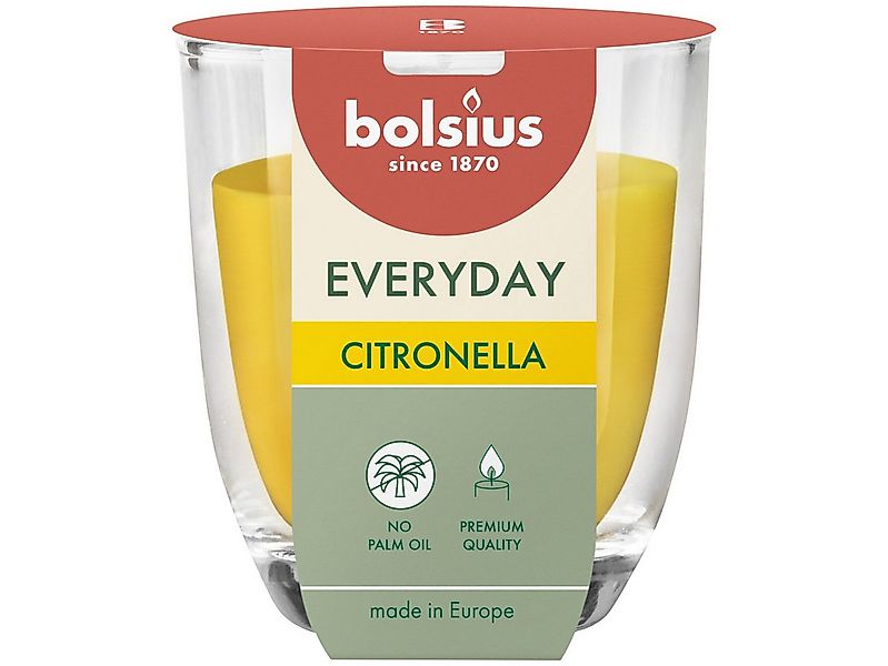 Bolsius Duftkerze Bolsius Duftkerze Everyday Citronella 8 cm im Glas günstig online kaufen