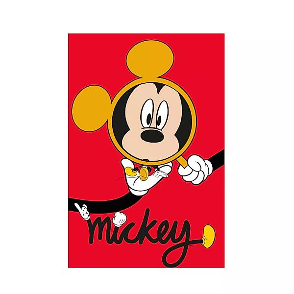 Komar Wandbild Mickey Mouse Magnifying Glass Disney B/L: ca. 40x50 cm günstig online kaufen