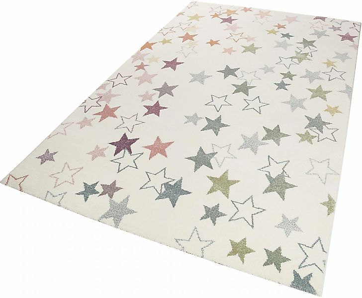 Esprit Kinderteppich "Esterya ESP-4636" rechteckig 13 mm Höhe Sterne Design günstig online kaufen
