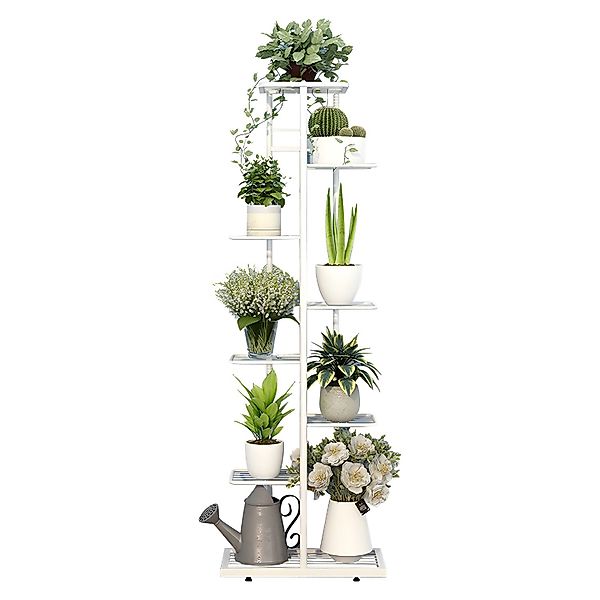 OSTWOLKE Blumenständer Metall Pflanzenständer Pflanzentreppe Blumentreppe günstig online kaufen