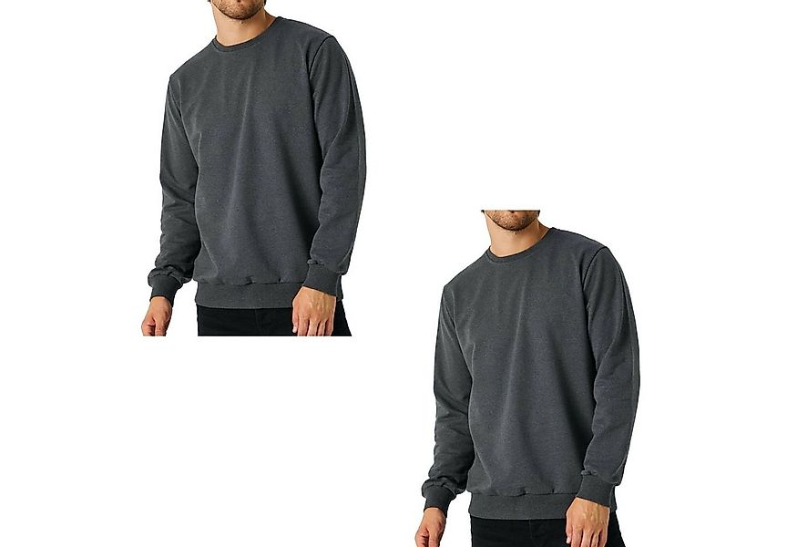COMEOR Sweatshirt Herren Pullover bequeme Sweater (2-tlg) aus Baumwollmisch günstig online kaufen