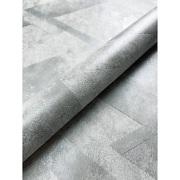 Newroom Vliestapete Dexton Silver Glänzend Modern FSC® günstig online kaufen