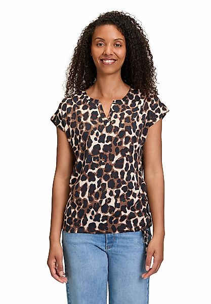 Betty&Co Kurzarmshirt "Betty & Co Casual-Shirt mit Tunnelzug", (1 tlg.), Dr günstig online kaufen