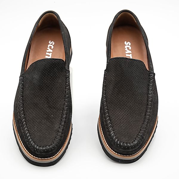 LaMarta Elegante Schwarze Herren Mokassins aus günstig online kaufen