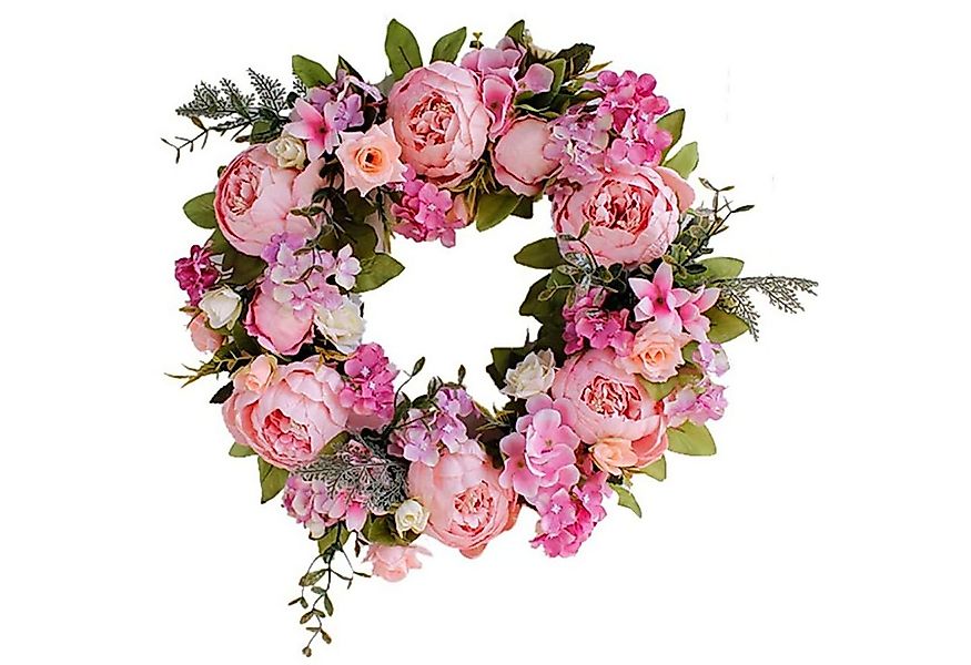 Kunstkranz Künstliche Türkranz Deko Kranz Dekorative Blumenkranz, zggzerg, günstig online kaufen