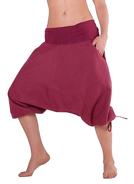 Leucht-Welten Haremshose Kurze Aladinhose mit tiefem Schritt Pumphose aus B günstig online kaufen