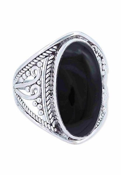 mantraroma Silberring DAHAB oval groß aus 925 Silber mit Onyx (Ring mit Sch günstig online kaufen