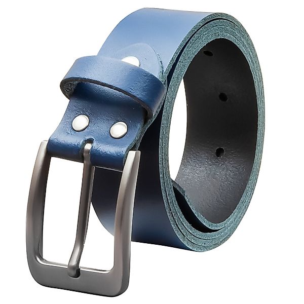 COLOGNEBELT Ledergürtel OM411-SL-Dunkelblau MADE IN GERMANY, günstig online kaufen