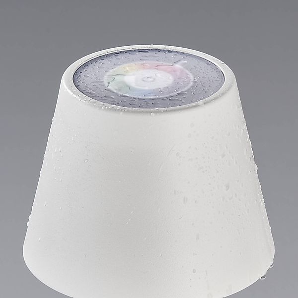 LED-Außentischlampe Cosenza mit Akku RGBW sandweiß günstig online kaufen