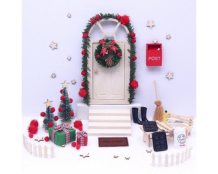 XDeer Kreativset Wichteltür Set,Wichteltür Zubehör Weihnachten,Weihnachtsde günstig online kaufen