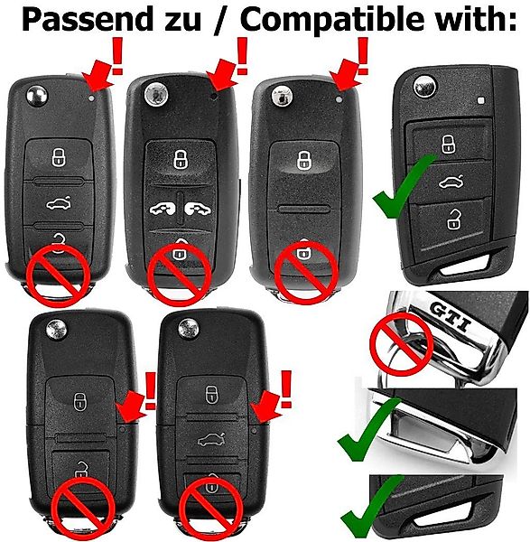mt-key Schlüsseltasche Autoschlüssel Hardcover Schutzhülle Metallic günstig online kaufen