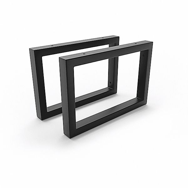 HEVVA Waschtischhalterung RHEIN 20 cm Hoch 30 cm Tief 2er Set Schwarz günstig online kaufen