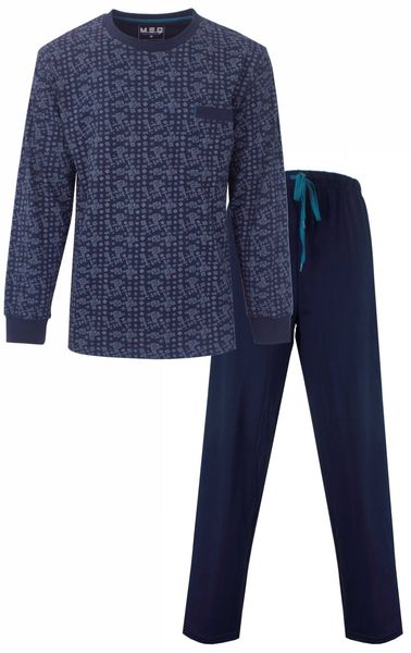 M.E.Q. Schlafanzug Herren Pyjama lang (2 günstig online kaufen