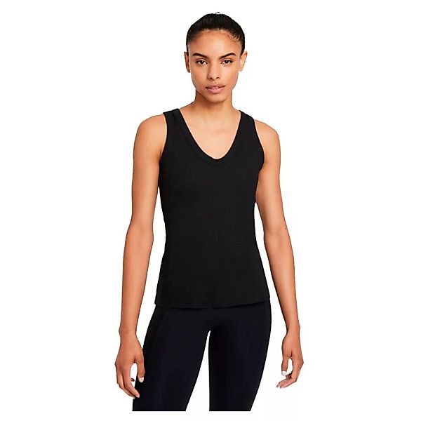 Nike Yoga Luxe Ärmelloses T-shirt XS Black / Dk Smoke Grey günstig online kaufen